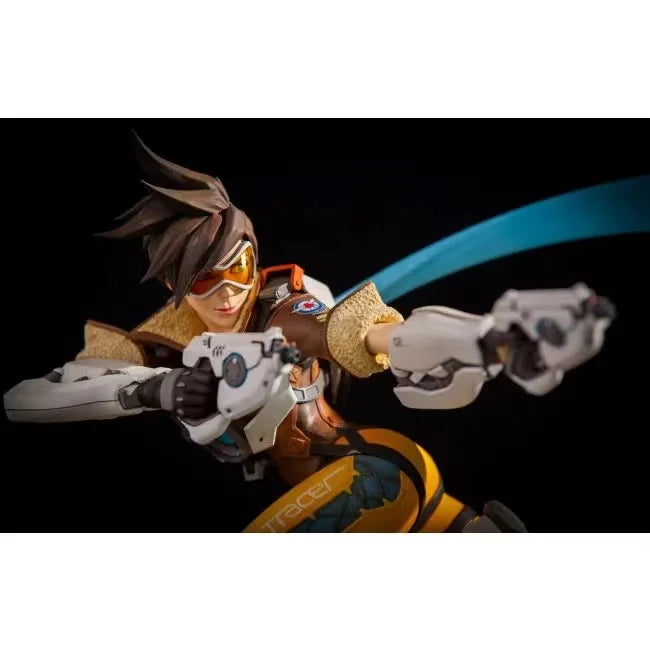 In Stock 100% Original Overwatch Anime Figure Tracer Statue Action Figures PVC Collectible Model Toys Ornaments Desktop