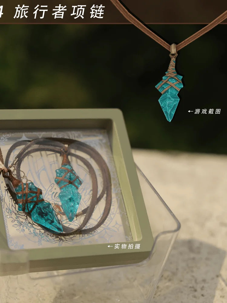 Anime Final Fantasy FF14 Traveller Theme Cosplay Handmade Necklace Pendant Choker Chain Jewelry Accessories Gift