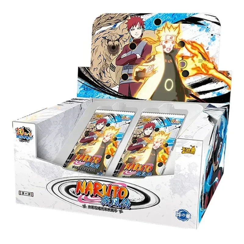 KAYOU Genuine Naruto Cards Box Anime Figure Card Booster Pack Sasuke Collection Flash Card Toy Birthday Christmas Gift for Kids