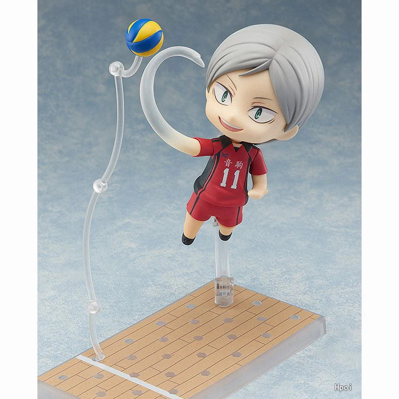 Original Goods in Stock GSC Good Smile NENDOROID 806 Haiba Lev Haikyuu PVC Action Figure Anime Figure Model Toys Doll Gift