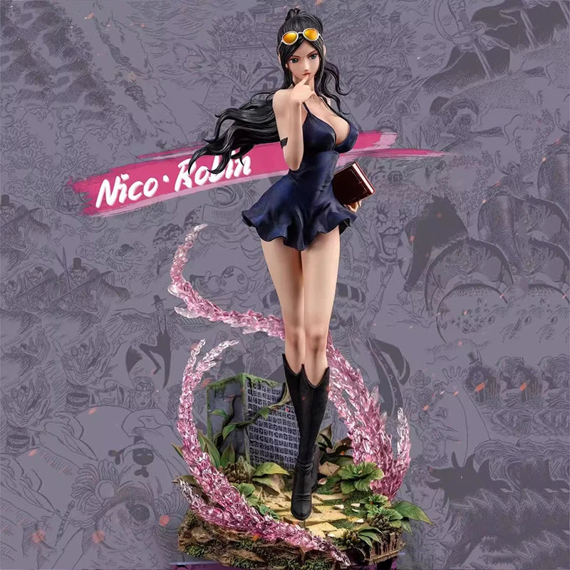 Figuras de acción de One Piece Robin de 36cm, GK Nico Robin, figura de acción que puede quitarse la tela de PVC, juguetes de modelos de colección sexis para chicas