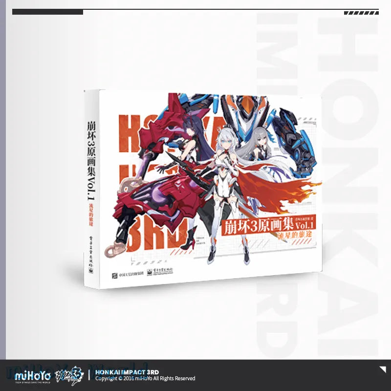 Genuino MiHoYo/Honkai Impact 3 colección de arte Original juego oficial Meteor's Journey Kiana Cospaly accesorios regalo de Anime caliente