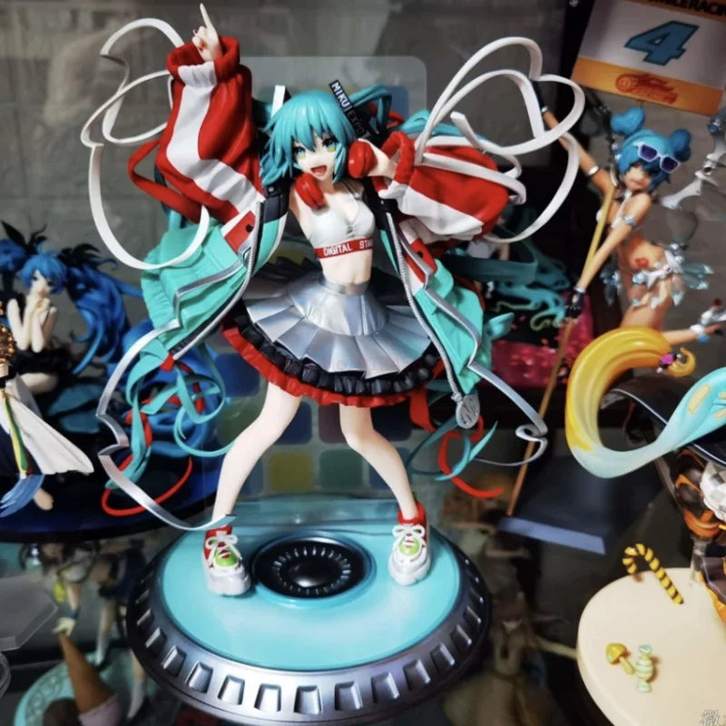 In Stock Original Wing Hatsune Miku Hobby Stock Vocaloid Miku Expo Digital Stars Ver 27cm Anime Figure Model Action Toys Gift