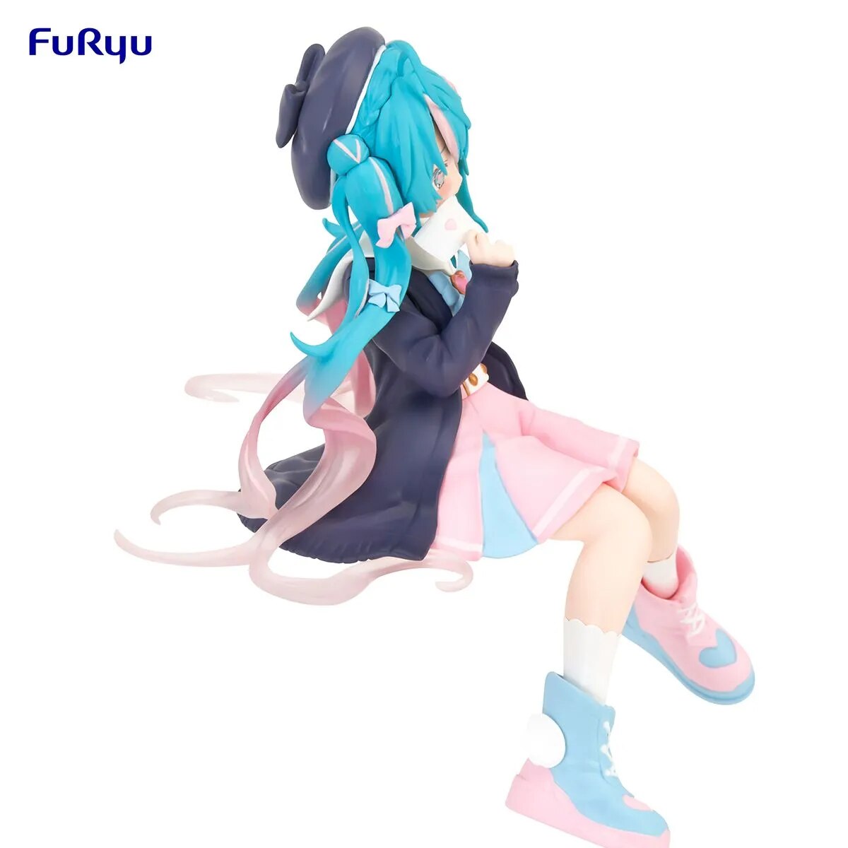 Judai Original Furyu VOCALOID Hatsune Miku Sailor Suit in Love Noodle Stopper PVC Action Figure Model Doll Toys