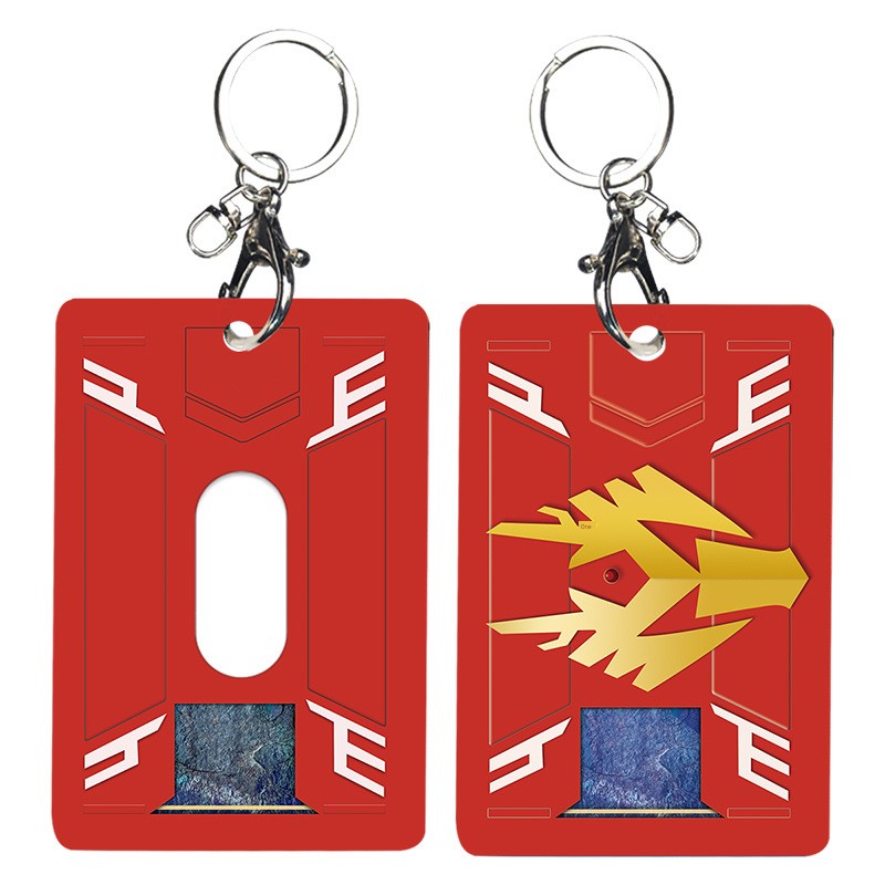 In Stock Cross-Border Hot Selling 01 Belt Card Holder Student Secondary Element Pendant Keychain Bus Meal Card Anime Peripheral