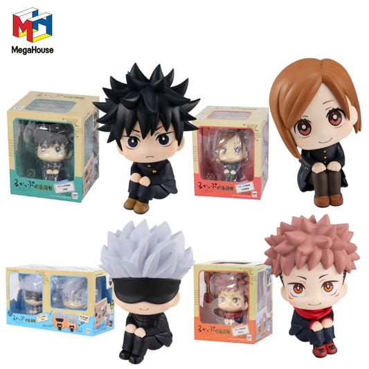 MegaHouse Original JUJUTSU Anime Look Up Satoru Gojo YUJI ITADORI figuras de acción de juguete para niños regalo adornos de modelos coleccionables