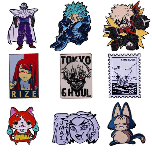 Pin esmaltado del Anime japonés Tokyo Ghoul, broche para mujer, alfileres de solapa para mochila, insignias de Manga geniales, colecciones de accesorios de moda