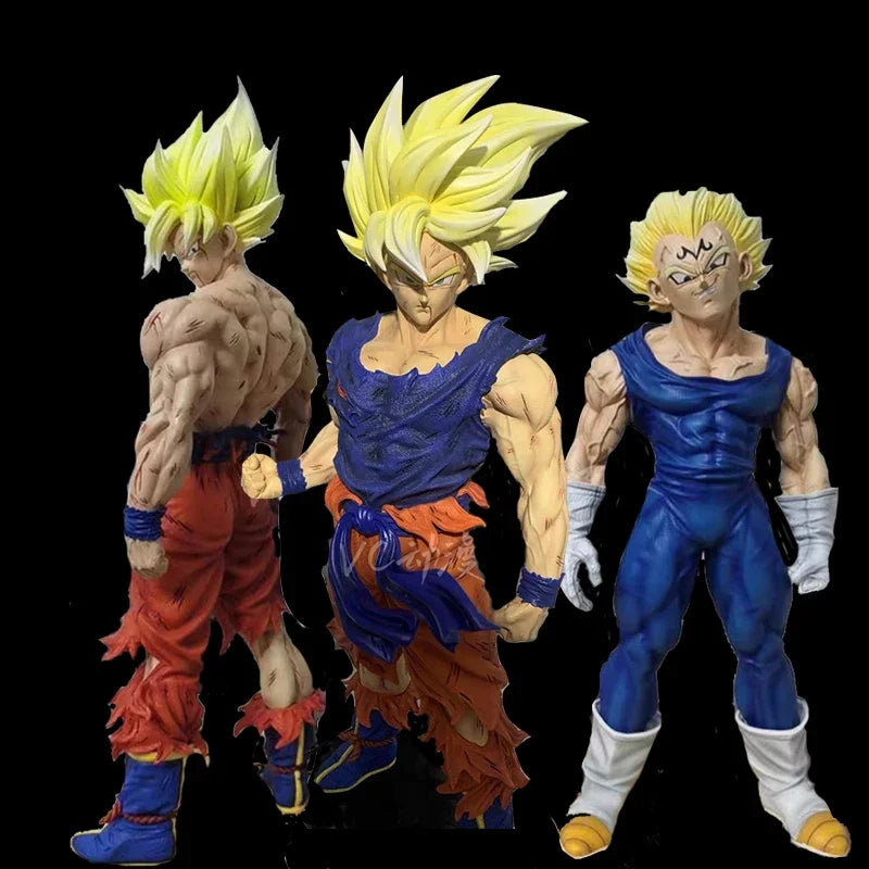 43cm Dragon Ball Z GK Son Goku Majin Vegeta Figure GK Super Saiyan Action Figure PVC Collection Statue Model Figurine Toys Gifts