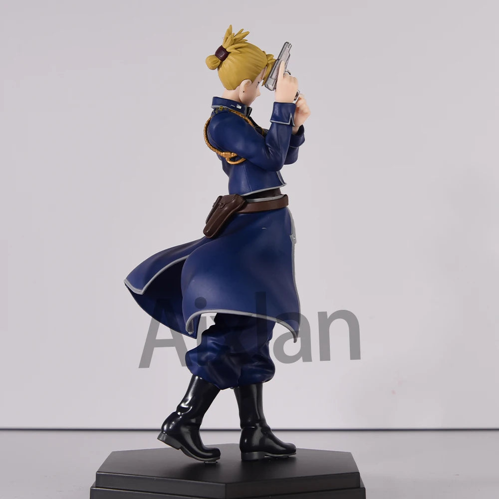 Original Fullmetal Alchemist Anime Figure Models Roy Mustang Riza Hawkeye PVC Action Toy Figures Periphery Ornaments Toys Gifts