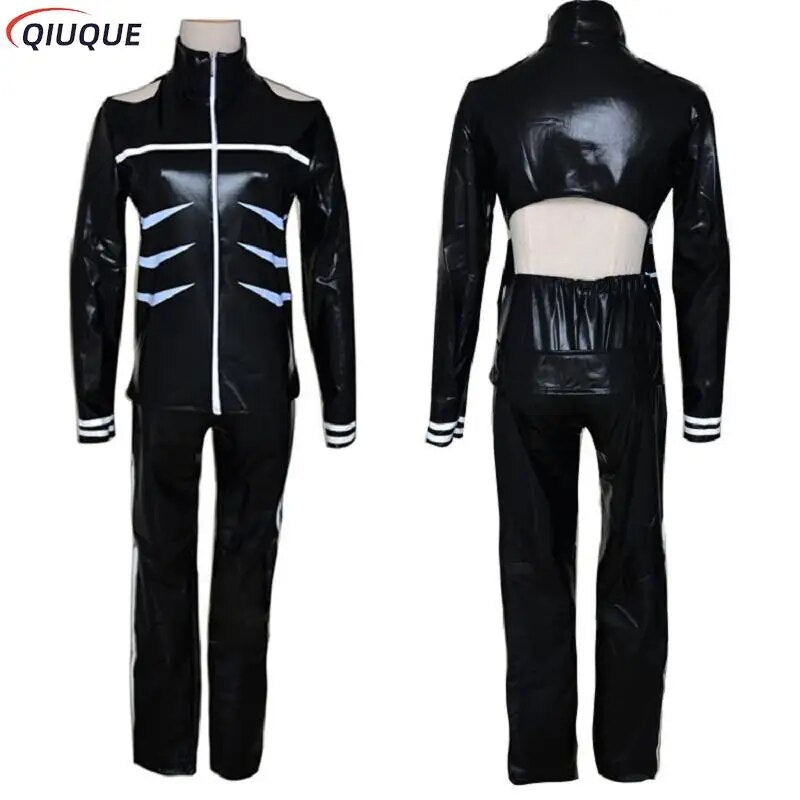 Anime japonés Tokyo Ghoul Cosplay Kaneki Ken Cosplay disfraz chaqueta con capucha pantalones cortos conjunto completo trajes hombres uniformes máscaras