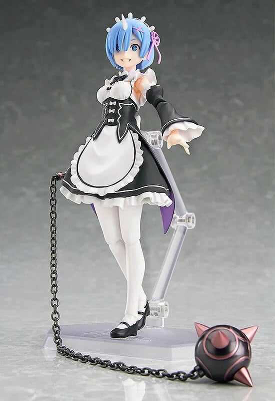 100% Original:Anime Re:Zero REM 13CM figma PVC Action Figure Anime Figure Model Toys Figure Collection Doll Gift