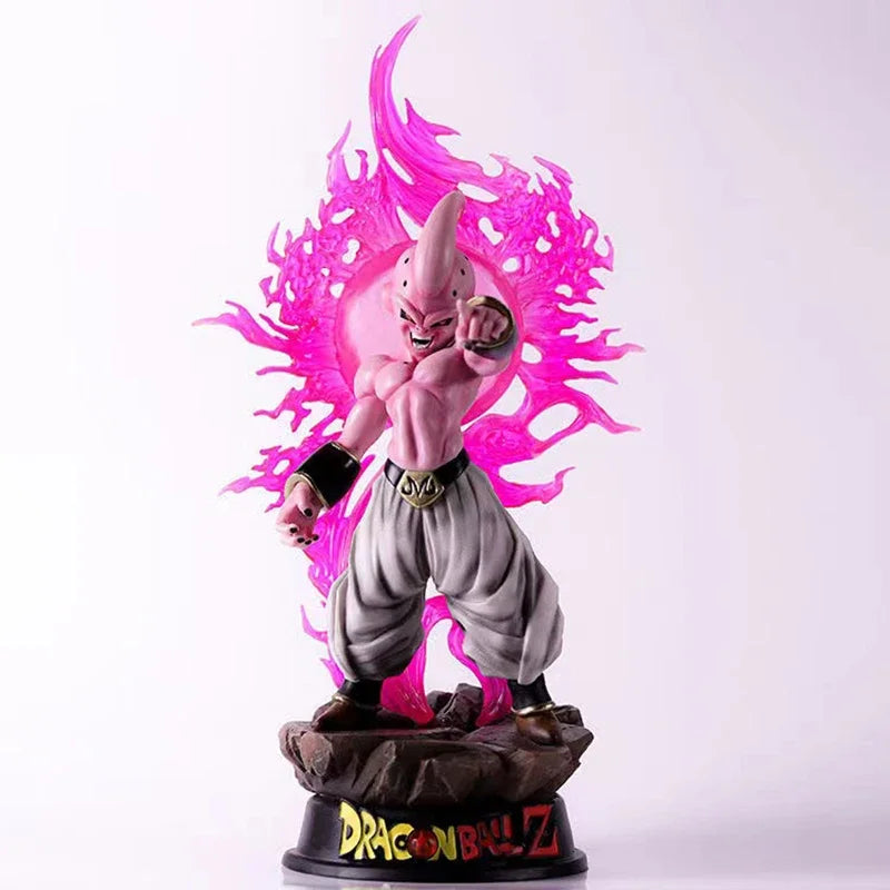 37cm Dragon Ball Z Figure GK Majin Buu with Led Light Action Figures Anime PVC Model Toys Statue Ornaments Dolls Gifts