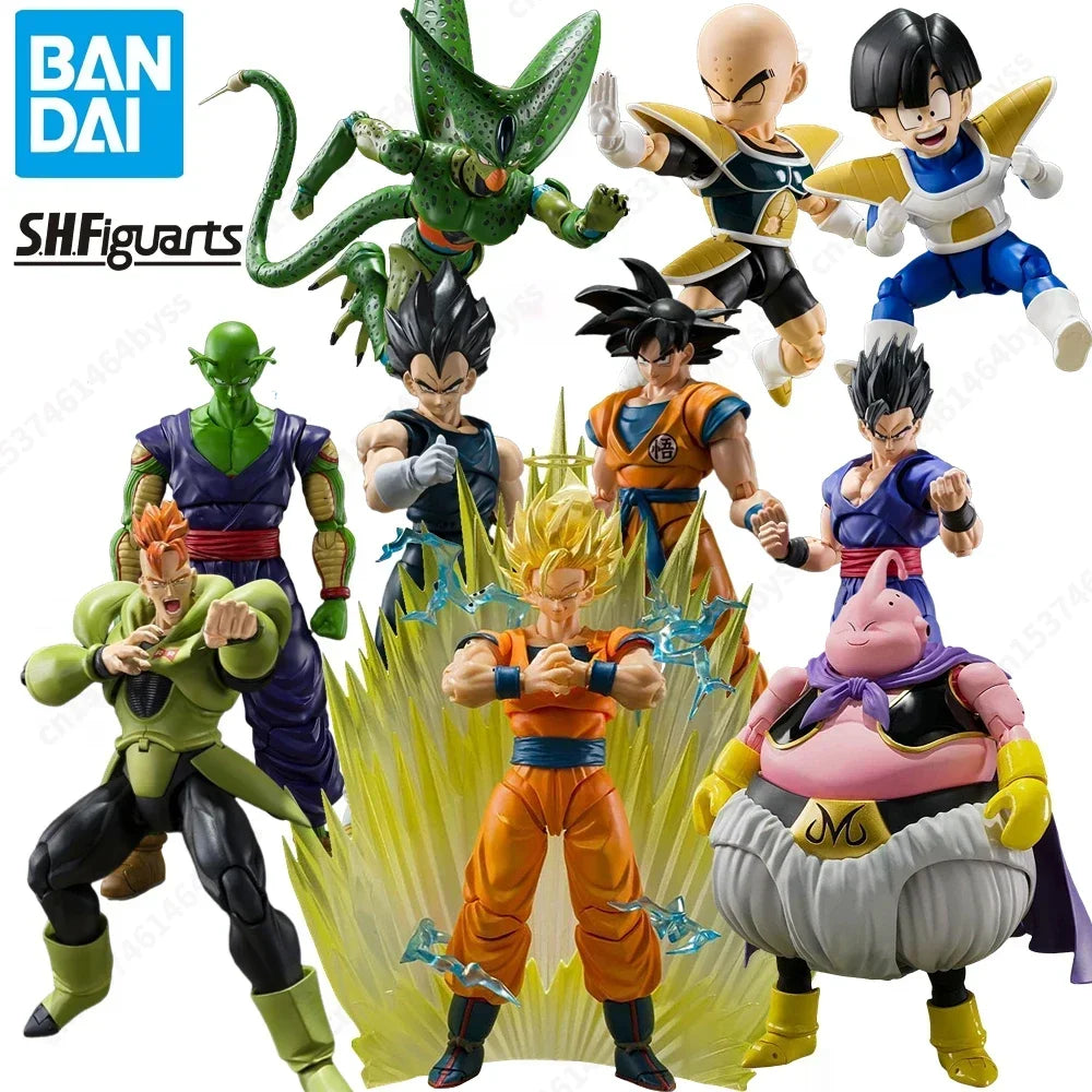 BANDAI Dragon Ball S H Figuarts SHF Broly Frieza Vegeta Legendary Goku Android 19 Beast Gohan Action Toy Figures Gift