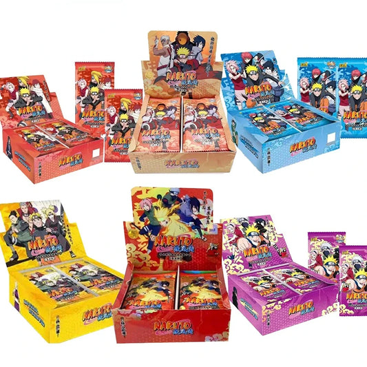 KAYOU Naruto Collectible Card Games Anime Party Children Gift Hobby Boxes Paper Games Playing Cards Toys Kids Album Collection