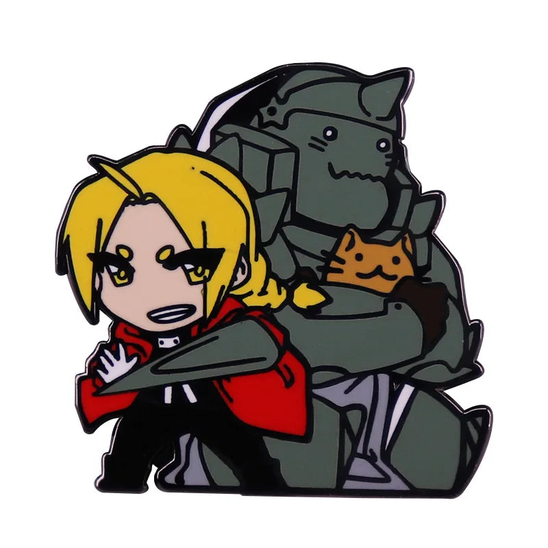 Fullmetal Alchemist Pins for Backpacks Badges on Backpack Manga Enamel Pin Accessories for Jewelry Cute Things Brooches Gifts