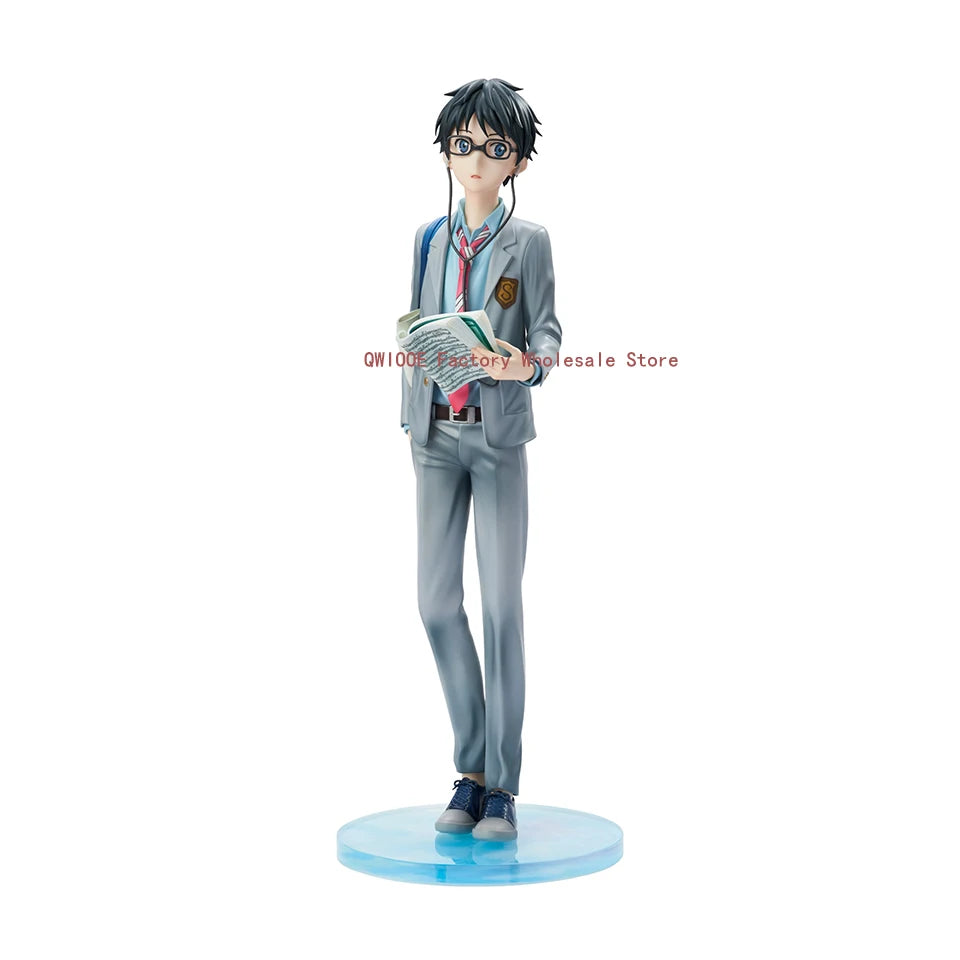 Original Genuine HobbyMax Your Lie in April 22.5cm Miyazono Kawori Arima Kousei PVC Collection Model Toys Gifts QWIOOE Wholesale
