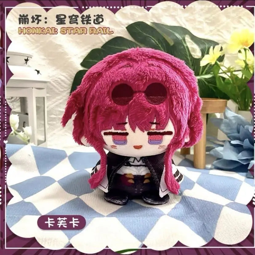 10cm Kawaii Honkai: Star Rail Kafka Dan Heng Jing Yuan Bailu Yanqing Herta Stuffed Plushie Plush Sunny Day Doll Keychain Gifts