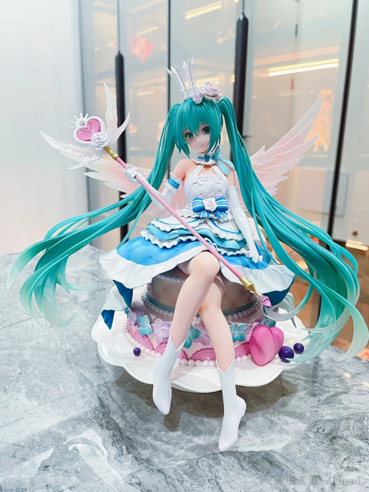 Original Spiritale Vocaloid Hatsune Miku 2020 Sweet Angel Happy Birthday Ver. Anime Limited Action Figure Decor Collect Doll