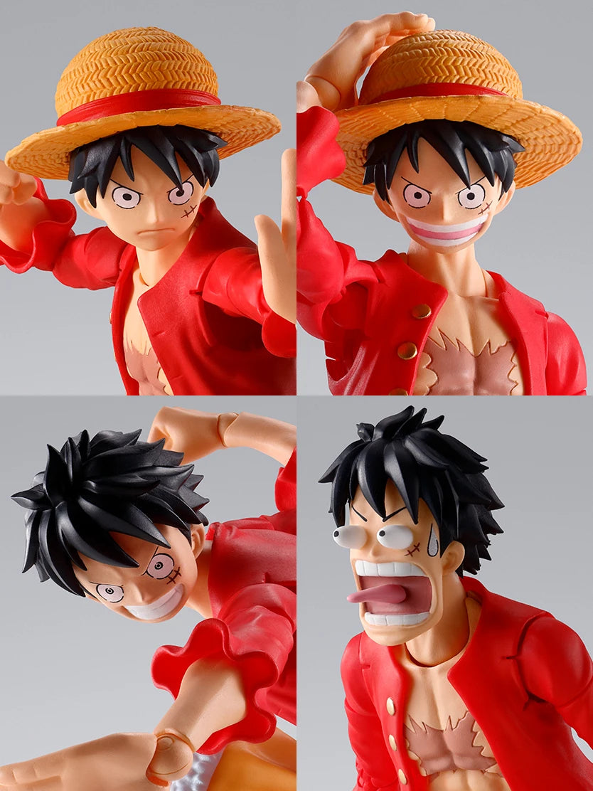 In Stock One Piece Luffy S.H.Figuarts Anime Original Monkey D Luffy PVC Action Figures The Raid on Onigashima Toys for Children