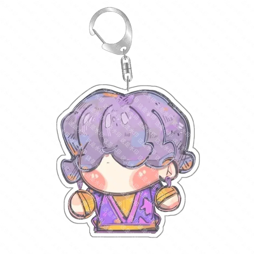 Anime Classics Game Collection Toy K-Pop Demon Hunters Preorder Huntr-x Keychain - Fan Art Self Made Acrylic Charm Gift
