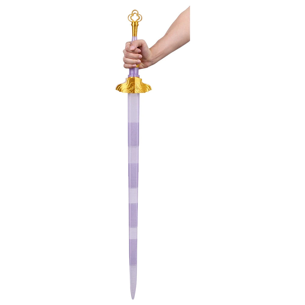 Rumi Cosplay Sword Demons Hunter KPop 3D Printed Light Purple Scalable Swords Knife Ornament for Girls Group Props Accessories