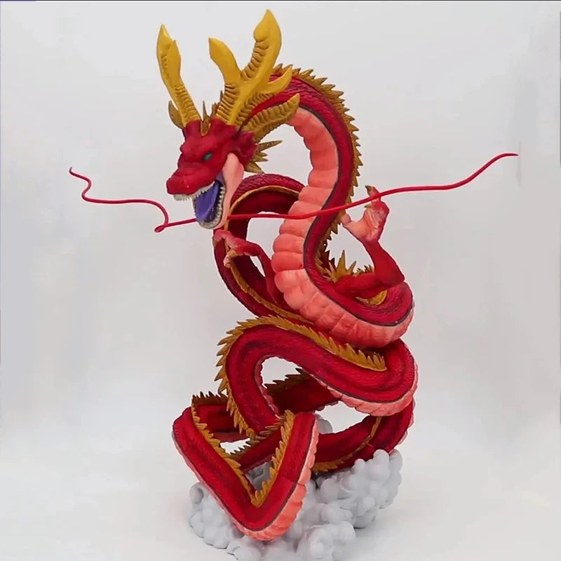 Bandai 30cm Dragon Ball Z Red Shenron Anime Figure Super Large Shinryu Action Figurine PVC Toys Model Statue Ornament