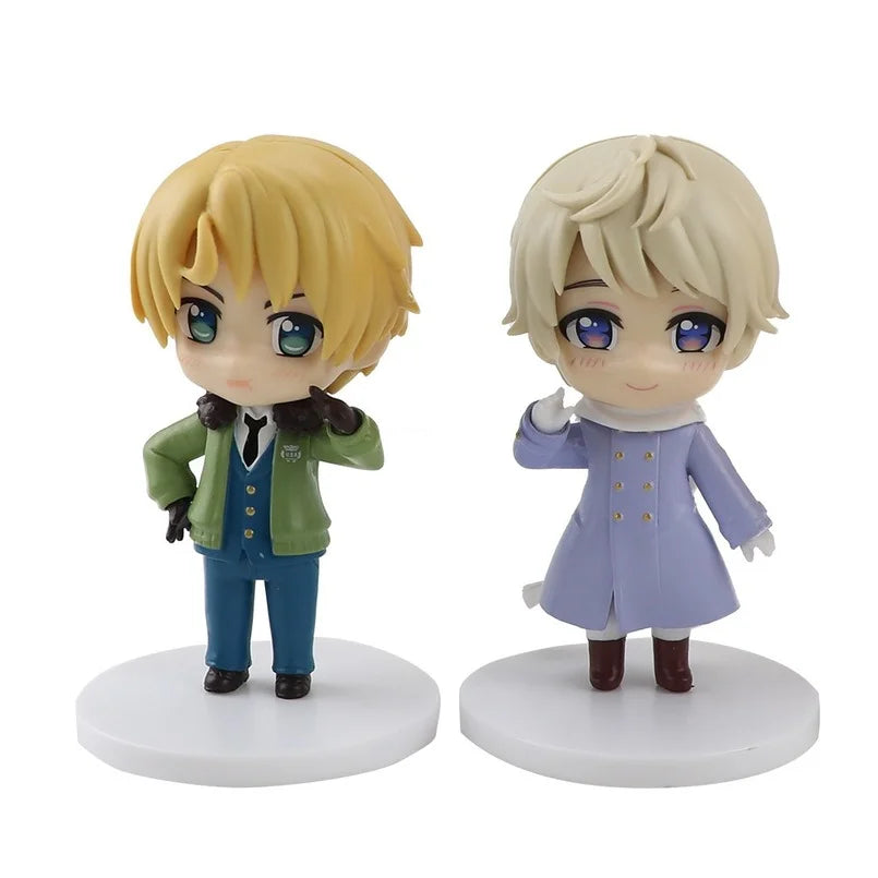 5pcs/set Hetalia Axis Power Anime Figure Feliciano Vargas Hetalia World Stars PVC Action Figure 9CM Collection Model Toy Doll