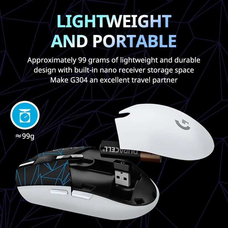 Logitech G304KDA Wireless Mouse ESports Gaming Office Desktop Laptop Programmable Eat Chicken League of Legends Mouse