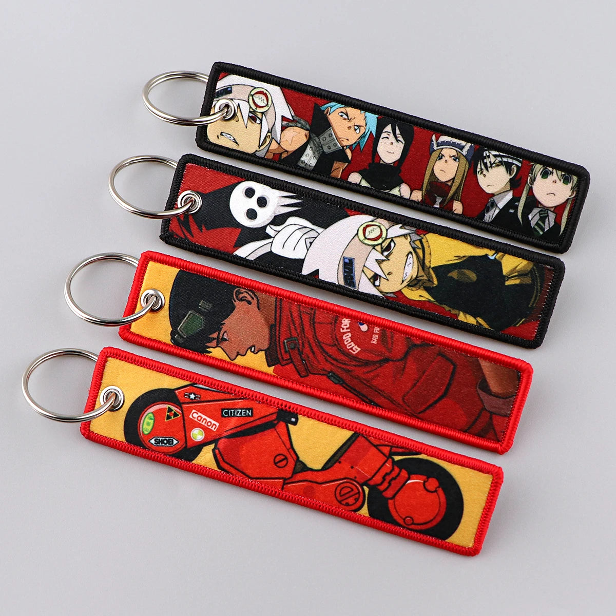 Anime Tokyo Avengers Key Tag Embroidery Key Chain For Motorcycle Car Bag Backpack Chaveiro Cool Character Key Fobs Fashion Gifts