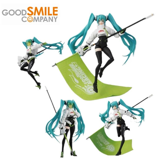 Figura de Anime Original GSC Figma VOCALOID SP-149 Racing Miku 2022 Ver. Figuras de acción de juguete para niños, regalo, muñecas coleccionables