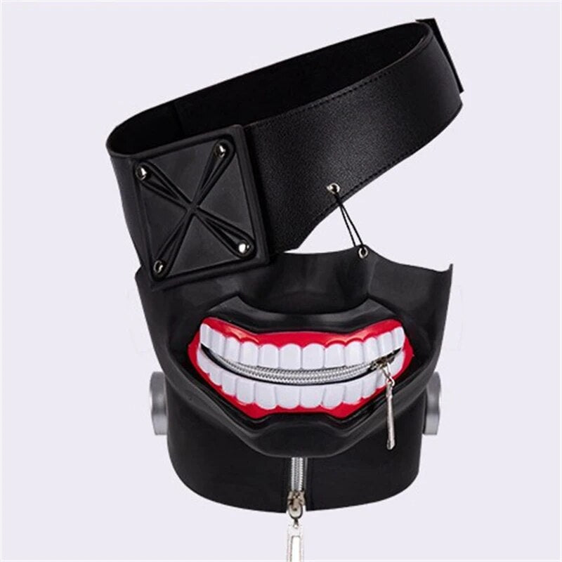 Máscara de Tokyo Ghoul Kaneki Ken, máscaras de Anime, disfraces de goma para Halloween, accesorios de máscara