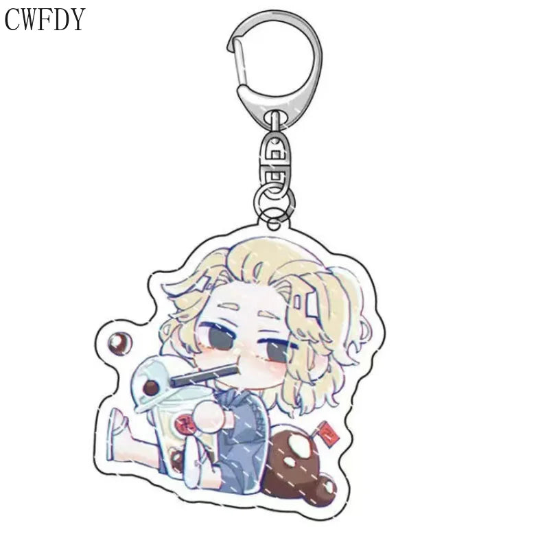 Tokyo Revengers Anime Tokyo Avengers Cosplay Keychain Manjiro Ken Takemichi Hinata Atsushi Chibi Kawaii Chaveio Birthday Gifts