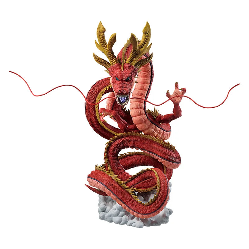 Bandai 30cm Dragon Ball Z Red Shenron Anime Figure Super Large Shinryu Action Figurine PVC Toys Model Statue Ornament