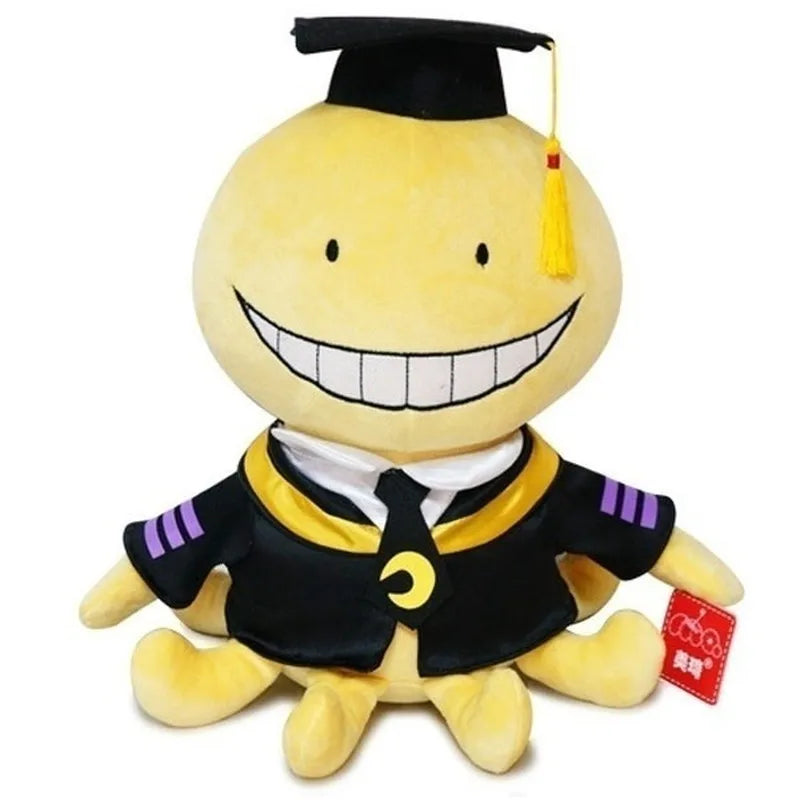 Lindo pulpo muñeca Korosensei Koro Sensei maestro juguetes de peluche animales de dibujos animados muñecas graduado niños asesinato aula