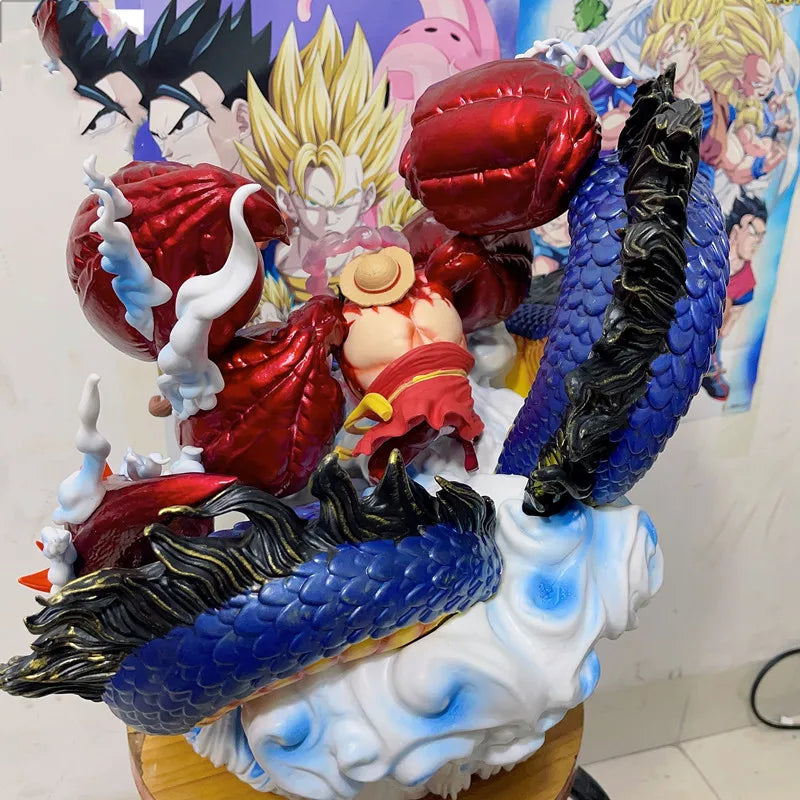 39cm One Piece Figures Monkey D Luffy Model Dolls Figurines Gear 4 Luffy Wano Country Pvc Action Figure Statue Collectible Toys