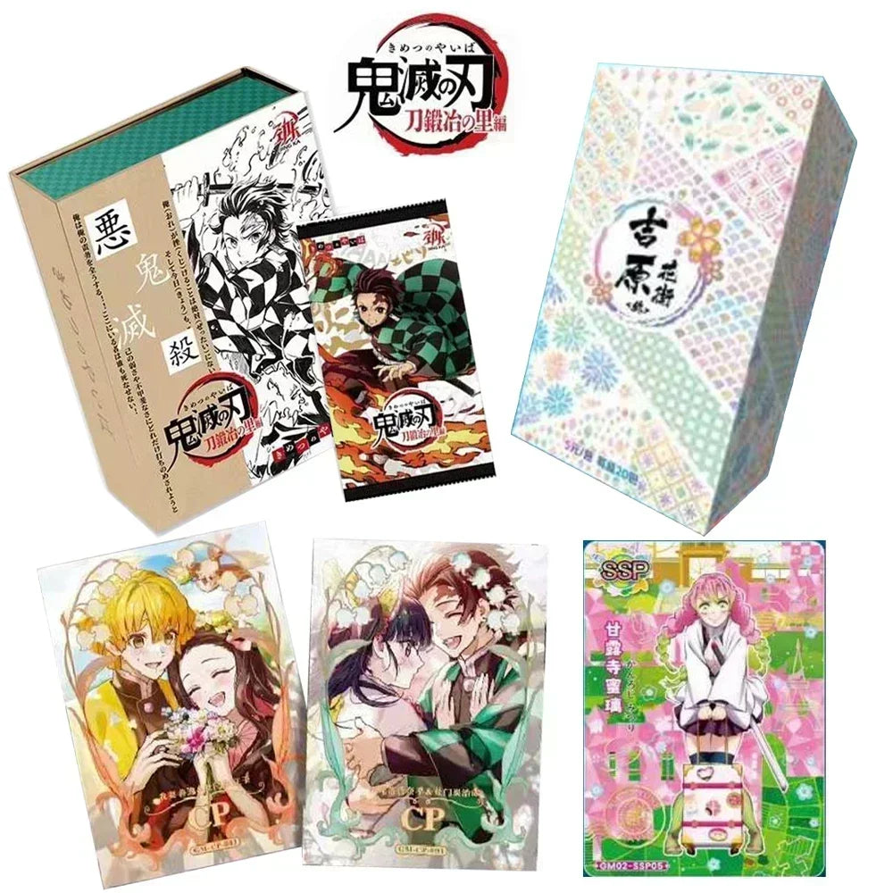 The New Demon Slayer Card Limited SLR Cards DEM Ghost Month Cards CP Love Card Anime Character Collection Card Childr Toy Gift