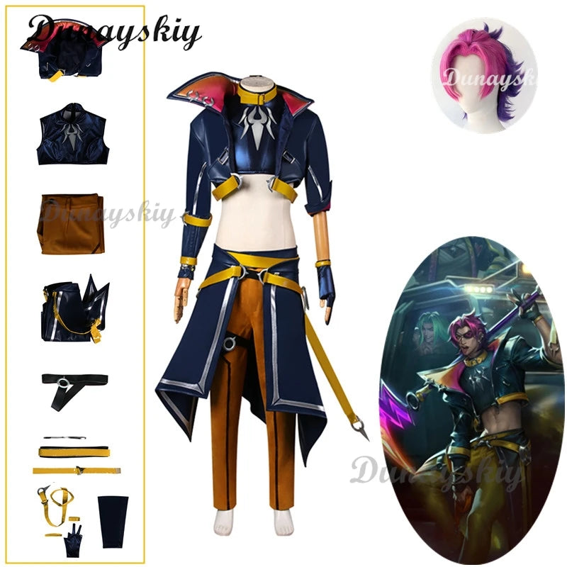 LOL Heartsteel Kayn Cosplay Costume Heat Resistant Synthetic LOL Cosplay Shieda Kayn Cosplay Heartsteel Shieda Kayn Costume