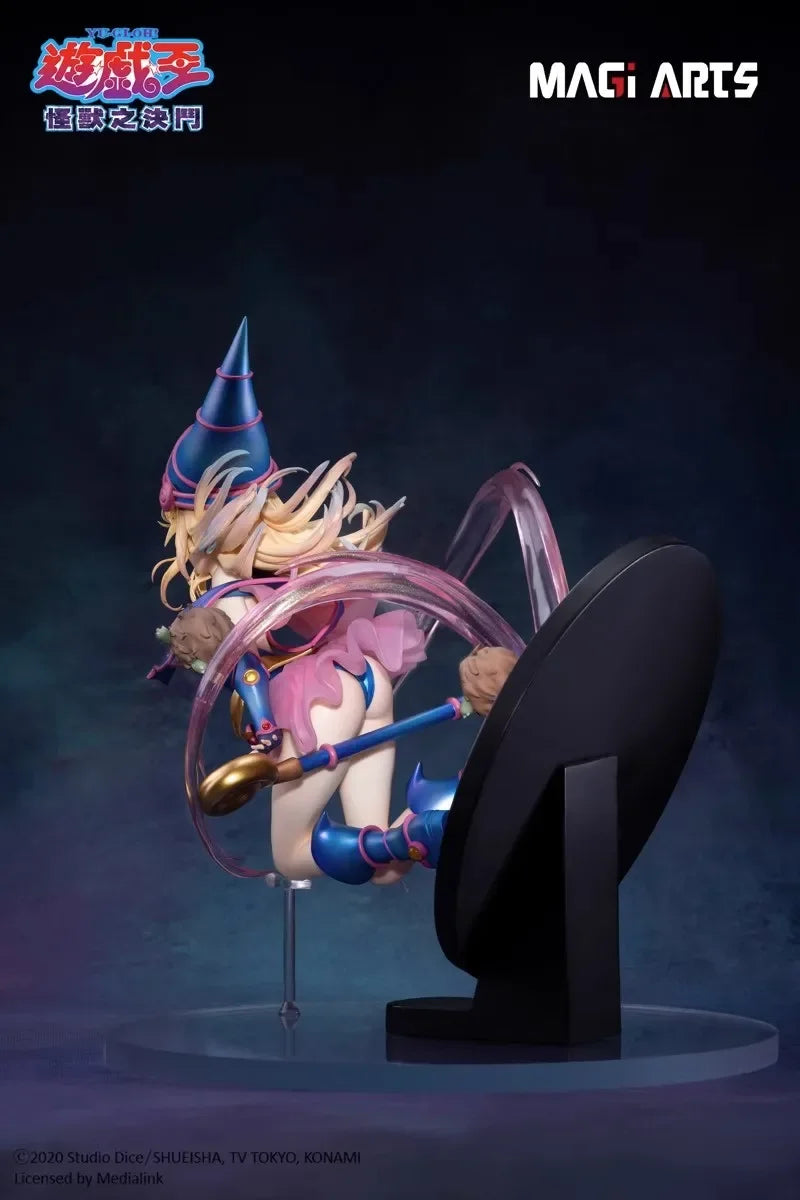 28cm Magi Arts Yu-Gi-Oh! Duel Monsters Anime Figurine Black Magician Girl Action Figure Kawaii Toy Room Ornament Christmas Gift