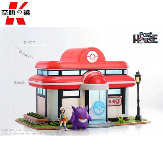 [1/20 Scale World] Pokémon Center & Nurse Joy & Chansey Toy Figure Decoration