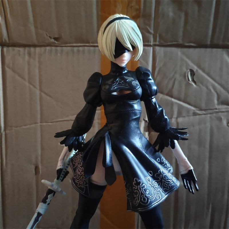 Figura de acción modelo NieR Automata 2B de 28cm, figuras coleccionables de Anime, estatua, muñeco coleccionable, decoración, juguete para regalo