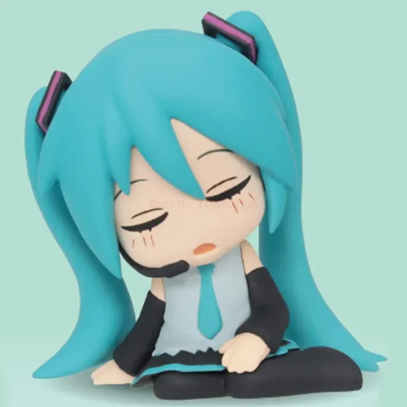 Original Takara Tomy Hatsune Miku Figure Kagamine Rin Kagamine Len Megurine Luka Gashapon Sleep On Your Shoulder Model Toy Gifts