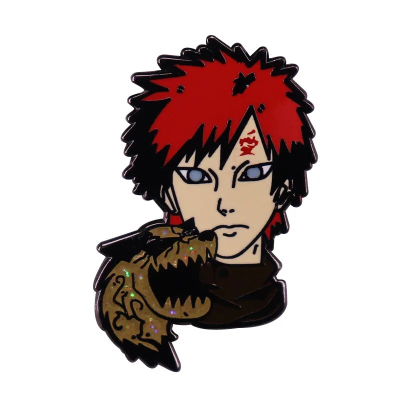 Anime Naruto Akatsuki nubes rojas solapa Pins mochila Jeans esmalte broche Pin mujeres joyería de moda regalos insignias de dibujos animados