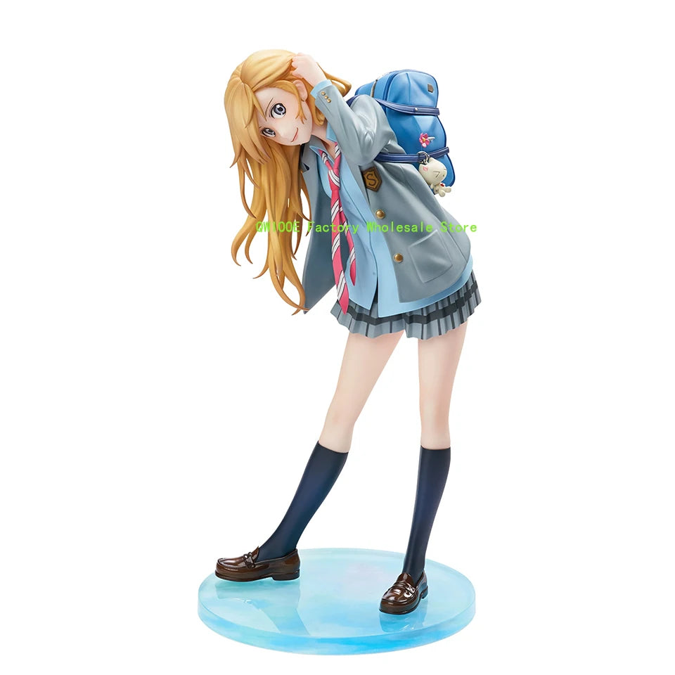 Original Genuine HobbyMax Your Lie in April 22.5cm Miyazono Kawori Arima Kousei PVC Collection Model Toys Gifts QWIOOE Wholesale