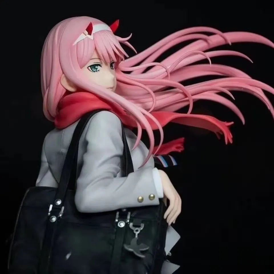 Figuras de Anime Darling In The Franxx Zero Two 02, mochila, modelo uniforme, figuras de muñecas, figuras de acción coleccionables, juguetes, regalos