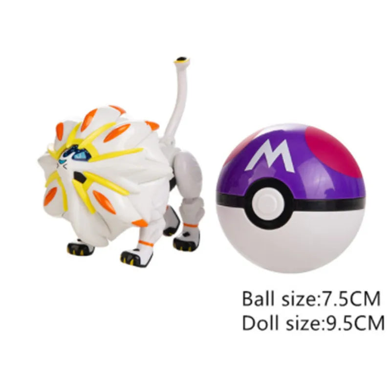 Genuine Pokemon Action Morphing 9 Styles  Pokeball Pikachu Anime Figures Model Kawaii Birthday GIfts Bulk Buy Doll Toys of Kids