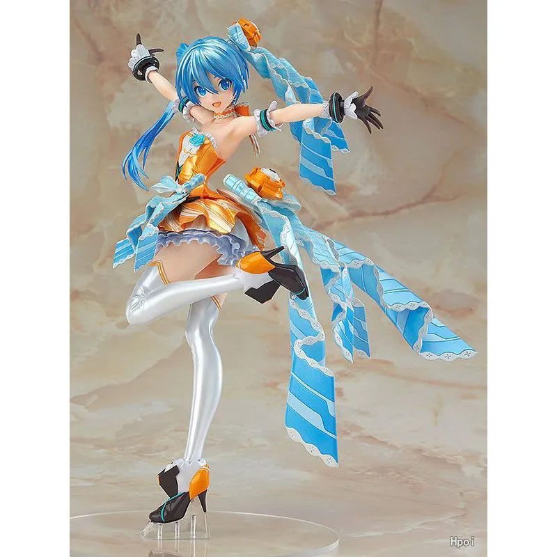 Max Factory Hatsune Miku Project DIVA-2nd VOCALOID Orange Blossom Ver PVC Action Figure Anime Model Toys Collection Doll Gift