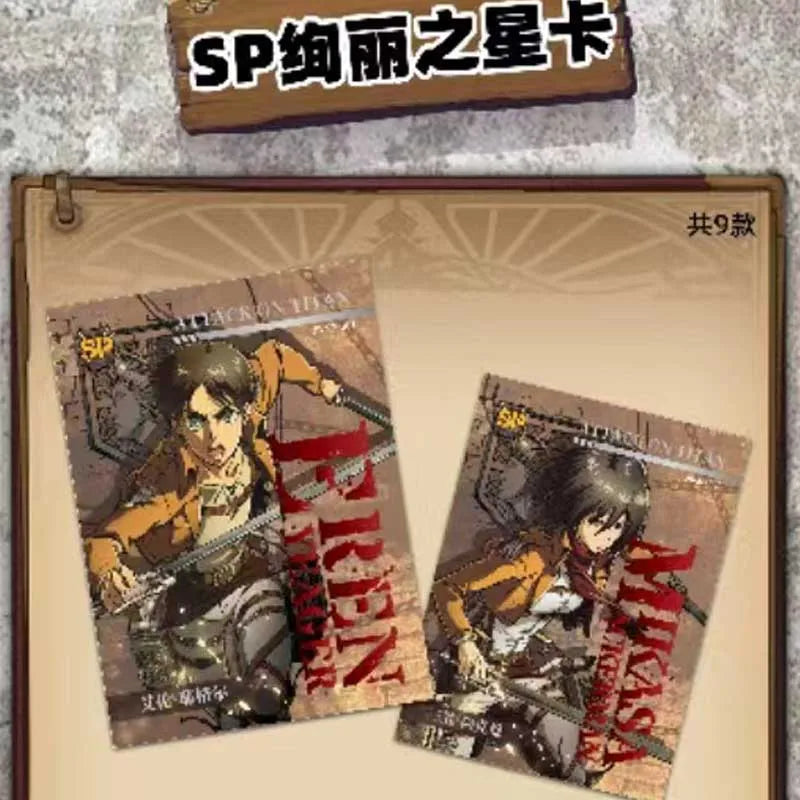 Wholesales Attack On Titan Collection Cards Booster Box Original Game Board Games For Children Trading Anime Acg Cards