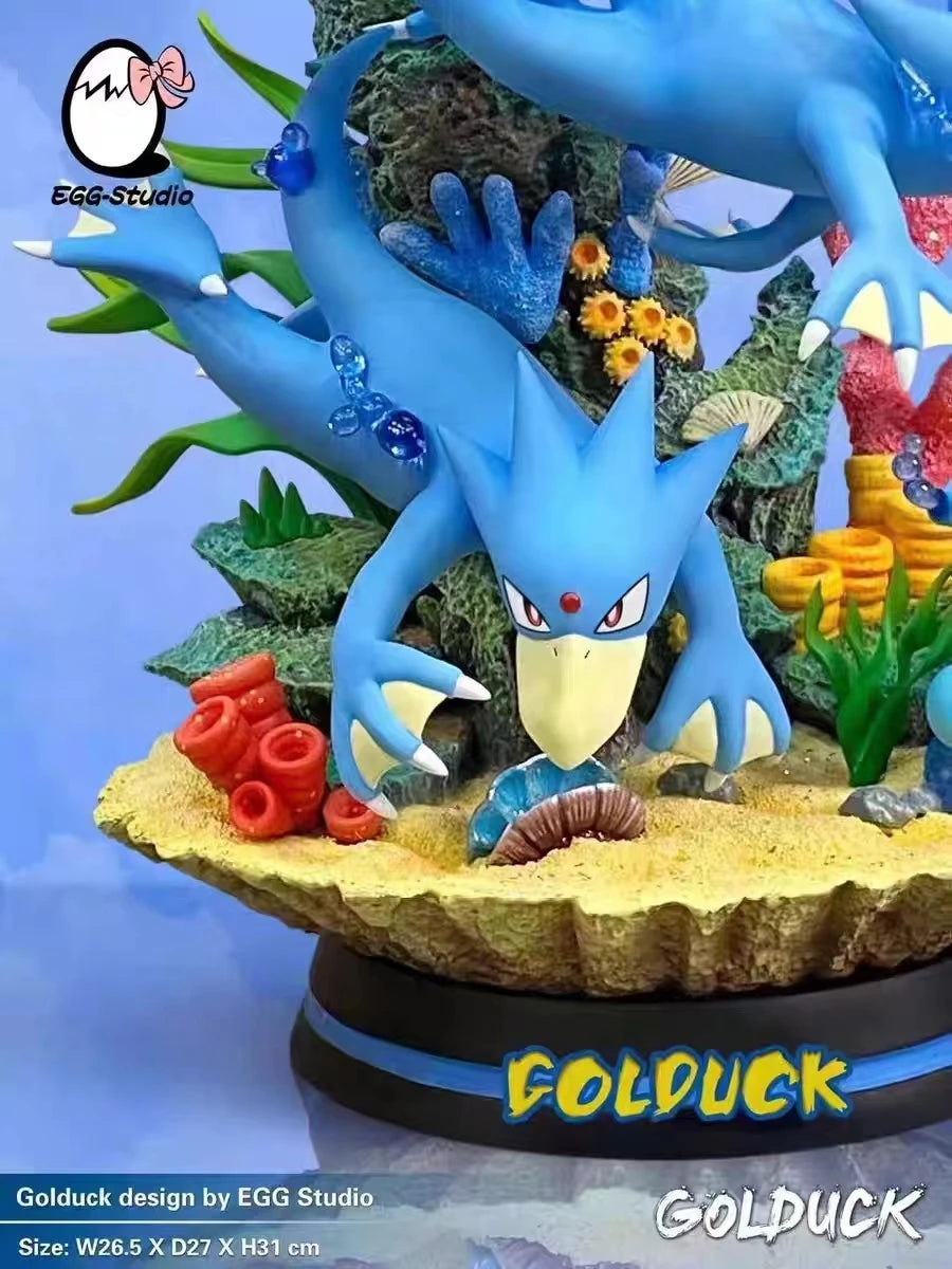 100% Original Anime Pokémon Koda Duck & Koda Duck Swimming Circle Koda Duck Character Statue