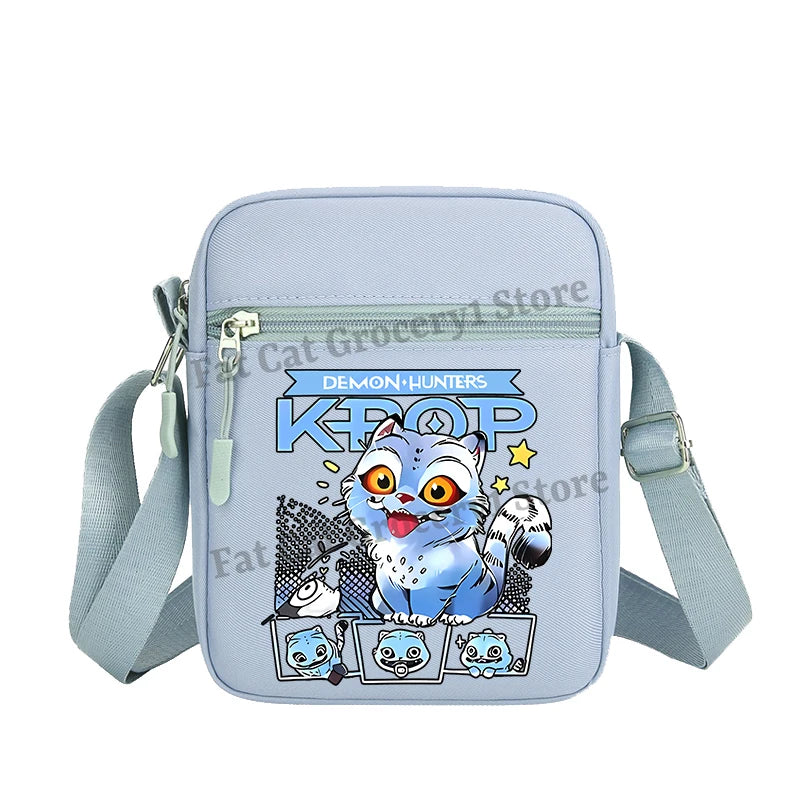 Kpop Demon Hunter Shoulder Bag Kawaii Rumi Mira Zoey Crossbody Bags Girls Outdoor Sport Messenger Pouch Women Travel Purse Gift