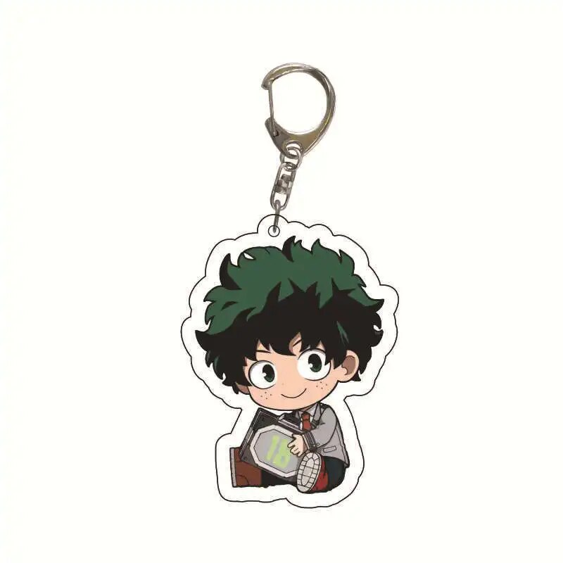 My Hero Academia Anime Figure Todoroki Shouto Midoriya Izuku Bakugou Katsuki Kirishima Eijirou Shigaraki Tomura Keychain Pendant